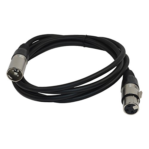 Микрофон кабел HQRP 6 фута XLR-XLR (3-пинов M/F) за стойки за микрофони Behringer C-3 C-4