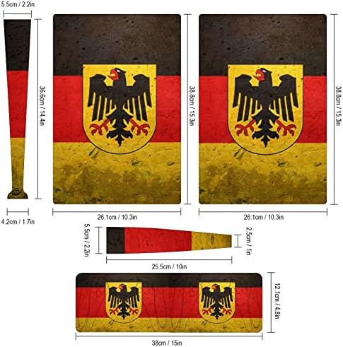 Немски Флаг с германския Орел 3 бр. Стикер върху цялото Тяло, Стикер на Корицата за PS5 Digital Edition за конзолата PS5 и контролер