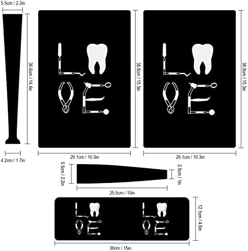 Love Зъб Зъболекар Стоматологични Инструменти 3 бр. Стикер за цялото Тяло Стикер за PS5 Digital Edition за конзолата PS5 и контролер