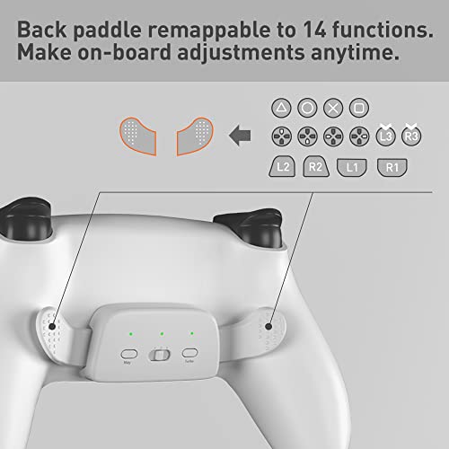 Адаптивни контролер Mytrix с 2 переключаемыми бутони за PlayStation 5 (PS5), Програмируеми бутони с автоматично връщане на стартирането