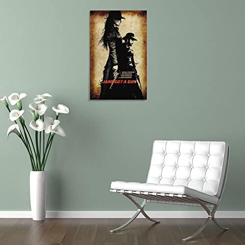 SHENYH Jane Got A Gun Ретро Класически Плакат с историята на филма, плакат, декоративна Живопис с маслени бои, Платно, Стенно Изкуство,