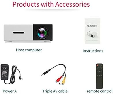 Мини Проектор Лаптоп Led Мултимедиен HDMI/AV/USB/SD/Micro USB Джоб за Домашно Кино