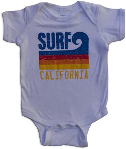 Sol Baby Surf Калифорния Вълнообразни Райета, Бяла Пижама