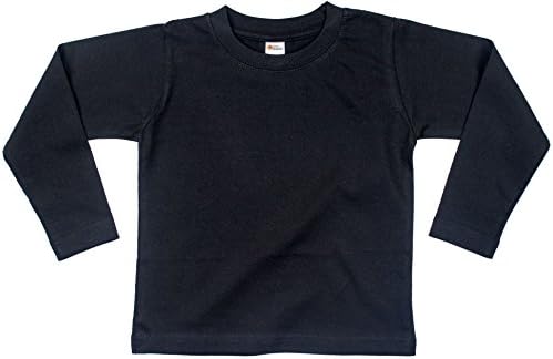 Тениска с дълъг ръкав Earth Elements за малки момичета на 12-18 месеца, Черна