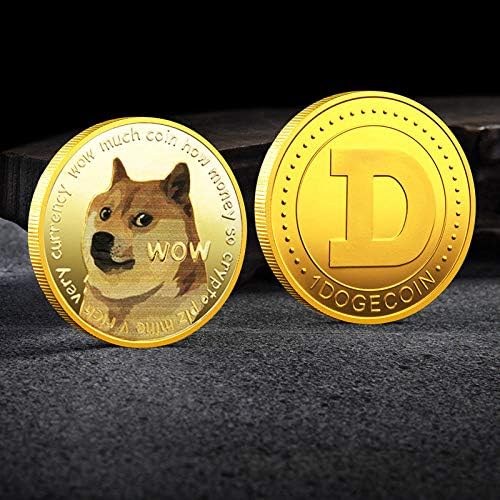 Възпоменателна Монета Dogecoin с тегло 1 унция, Златна Криптовалюта Dogecoin 2021, Лимитирана Серия Сбирка от Монети, Виртуална Монета от Животински Произход с Защитен Калъф