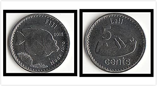 Океания Океания Нова монета Фиджи 5 точки, 2012 Версия подарък колекция от чужди монети Монета Фиджи 5 точки на 2006 година на издаване Подарък колекция от чужди монети