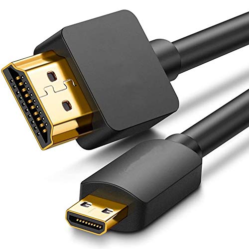 Кабел Micro HDMI-HDMI 4K дължина от 6 метра, кабел Micro HDMI-стандартен HDMI кабел с оплеткой за видео и аудио с поддръжка на 4k