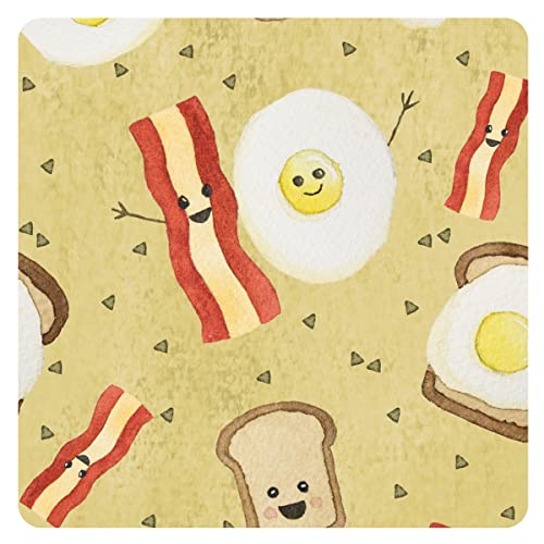 Комплект BapronBaby Eggs & Bacon - Комплект Bapron (За новородени бебета от 6 м. до 3 Тона) + чанта за мокри неща 11 x 9 - Мек Водоустойчив