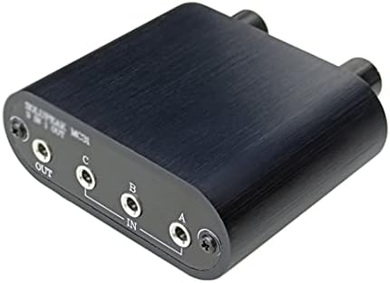 безжична аудиовыключатель 3,5 мм с водачи за регулатор на силата на звука, 3 в 1 От 1/8 aux switcher, Блок за избор на сплитер,