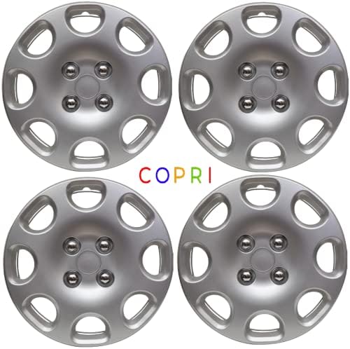 Комплект Copri от 4 Джанти Накладки 14-Инчов Сребрист цвят, Защелкивающихся На Главината, Подходящ за Toyota
