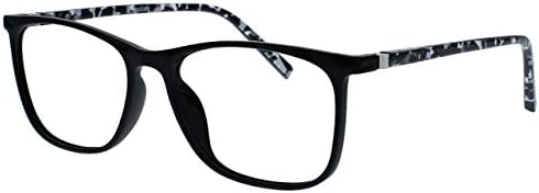 OPULIZE Arc, 2 опаковки, големи очила за четене, мъжки, женски, черно-кафяв модел RR66-12