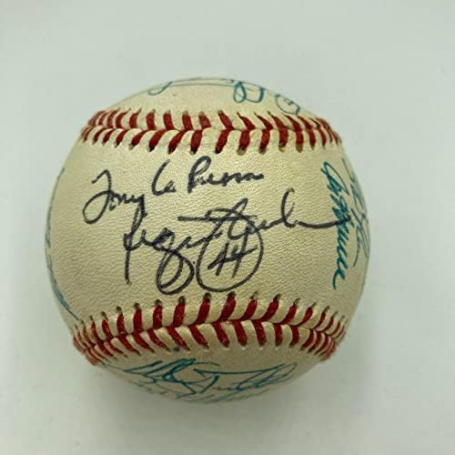 1987 Екип Oakland A подписа договор с бейсбольным клуб Марк Mcgwire PSA DNA COA - Бейзболни топки с автографи