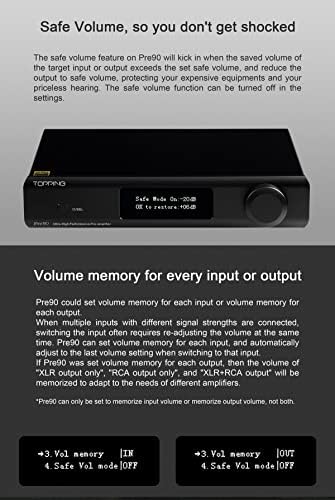Най-горния предусилвател PRE90 Hi-Res Аудио Модули NFCA RCA Балансиран XLR Изход за аудиоцапа D90se D90 A90 EXT90 с дистанционно