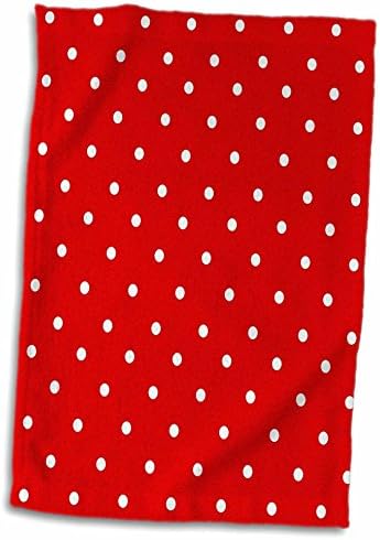 3D Розово-Червено и бяло Модел грах - Малки Точки с Мини - Стилно Хубаво Класическо Кърпа за ръце/спорт в Ретро стил на Точки, 15