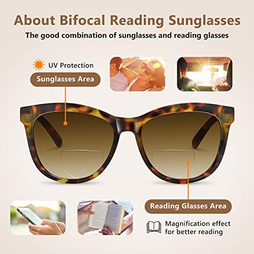 ЛЕСНО РАЗБИРАЕМ бифокални очила за четене за жени, модни слънчеви очила с защита от UV400
