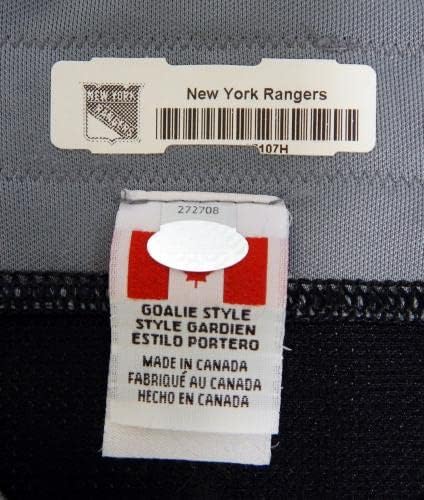Ню Йорк Рейнджърс е Използвала За игри Черна Обучение Фланелка Reebok NHL 58 DP29907 - Използвани За игри Тениски NHL