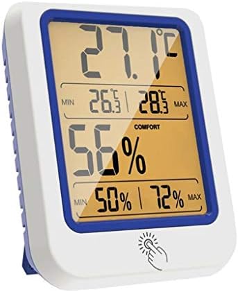 Стаен термометър влага Суха влажен термометър термометър, подсветка на Сензора влагомер, така че с голям LCD дисплей