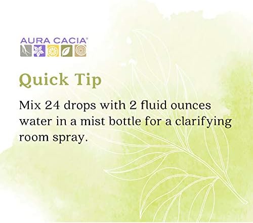 Aura Cacia Чисто Етерично масло от евкалипт | ГХ/ МС Тестван за чистота | 60 мл (2 ет. унция) | Eucalyptus globulus