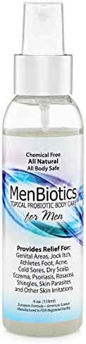 MenBiotics -Местен Пробиотический грижа за тяло за мъже от всички възрасти 4 грама -Хипоалергичен, Вегетариански, без ГМО, GF, патентован