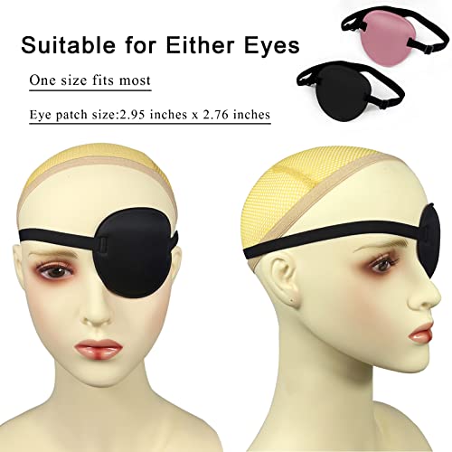 THSIREE 2 бр. превръзка на очите, Медицински превръзки на очите за възрастни, Регулируема 3D превръзка на очите, Меки лепенки за