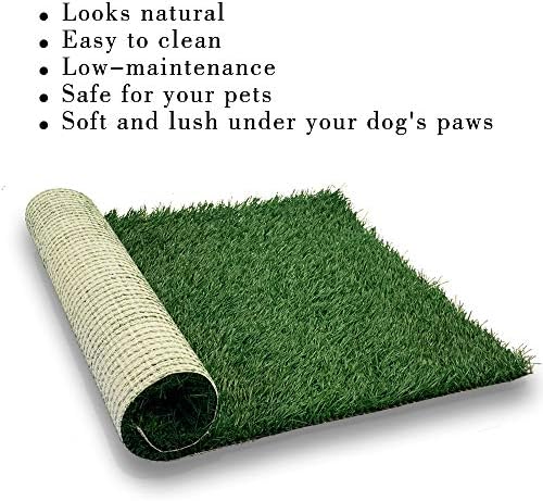 Изкуствена Куче на Трева, Подложка за Урина 30,5 x 30,5, 2 опаковки, Моющийся Взаимозаменяеми Тревата за Приучения Кученце към Гърне