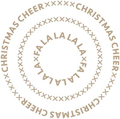 Заколдовывающие Коледни Етерични Кръгове Блестят В Чинията, от Горещо Фолио, Метал