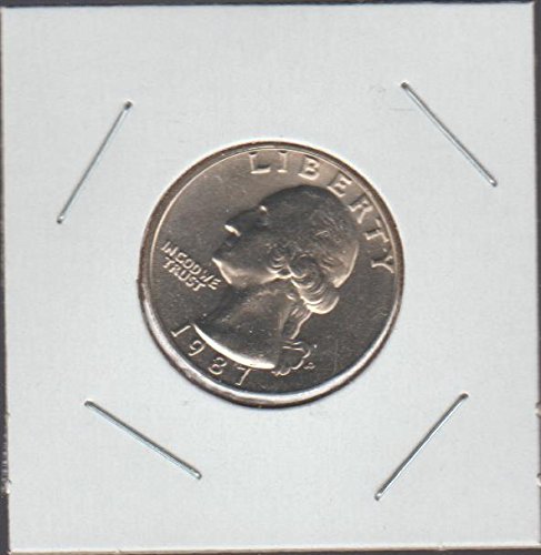 1987 P Вашингтон (от 1932 до момента) Четвертак скъпоценен камък, не обращавшийся монетен двор на САЩ