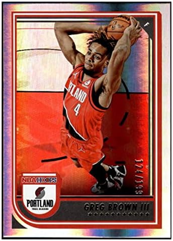 Грег Браун III 2022-23 Обръчи Панини от фолио Premium /199 214 NM +-MT + Баскетболни блейзери НБА