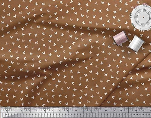 Плат от futon джърси Soimoi, кърпа с принтом птици, ширина 1 ярд 58 инча