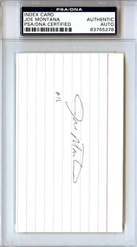 Картичка с Автограф на Джо Монтана 3x5 Сан Франциско 49ерс Реколта Подпис Начинаещ Ерата на PSA / ДНК 83765278 - Издълбани подпис