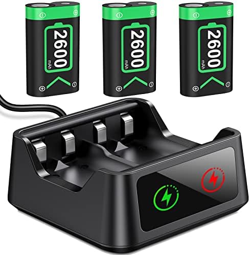 Зарядно устройство за Акумулаторна батерия на контролера на Xbox One, с 3 честота устройства Xbox One X Series с капацитет 2600