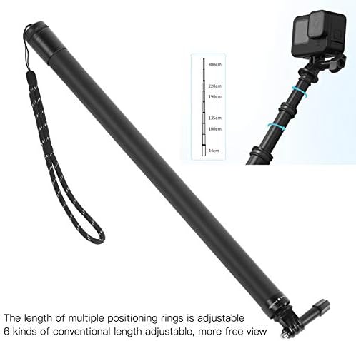 Удлините Прът Selfie Stick 3M Carbon Fiber Selfie Stick Лек Удължител за Спортна Камера Телефон