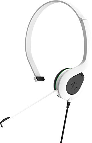 Комплект кабелна контролер PowerA + слушалки за чат за Xbox One - Бял (Xbox One)
