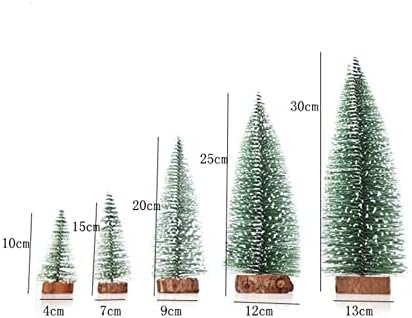 Коледно Дърво DEFLAB, Коледни Мини-Кедрови Игли, Семейни Дървени Орнаменти, за Децата, Коледна украса (Цвят: 20 см)