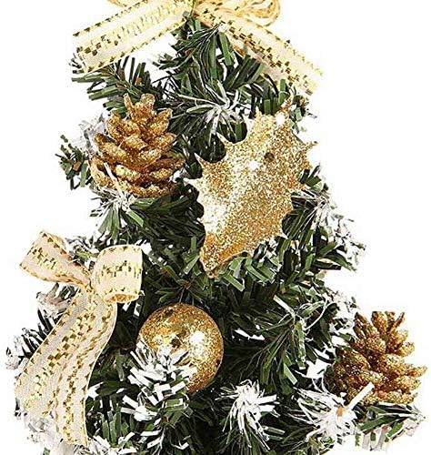 Изкуствена Мини-Коледна елха SHUISHU led Настолна Коледно дърво на батерии за Украса на Коледното плотове Централен елемент 1123